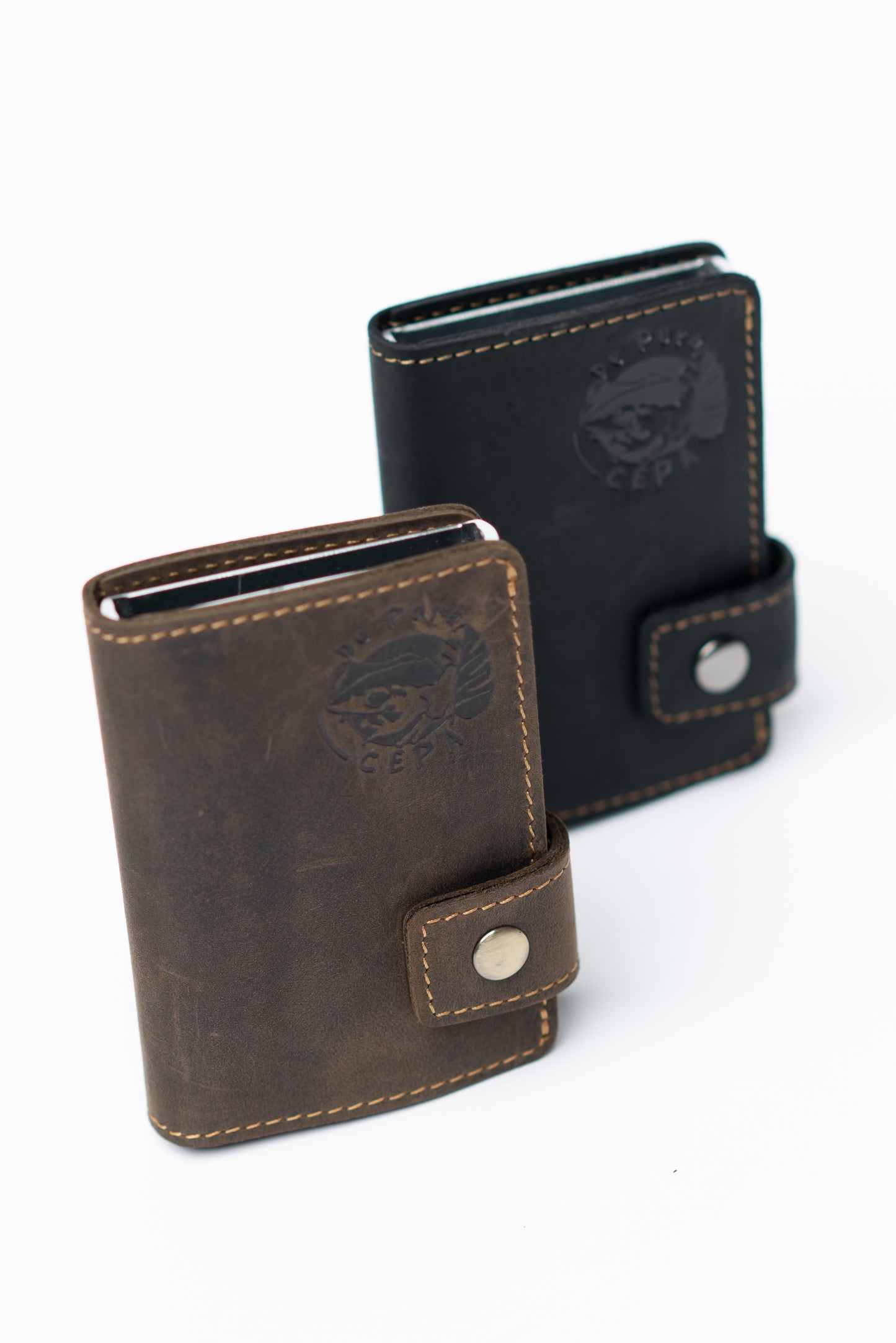 De Pura Cepa Leather & Aluminum RFID Wallet