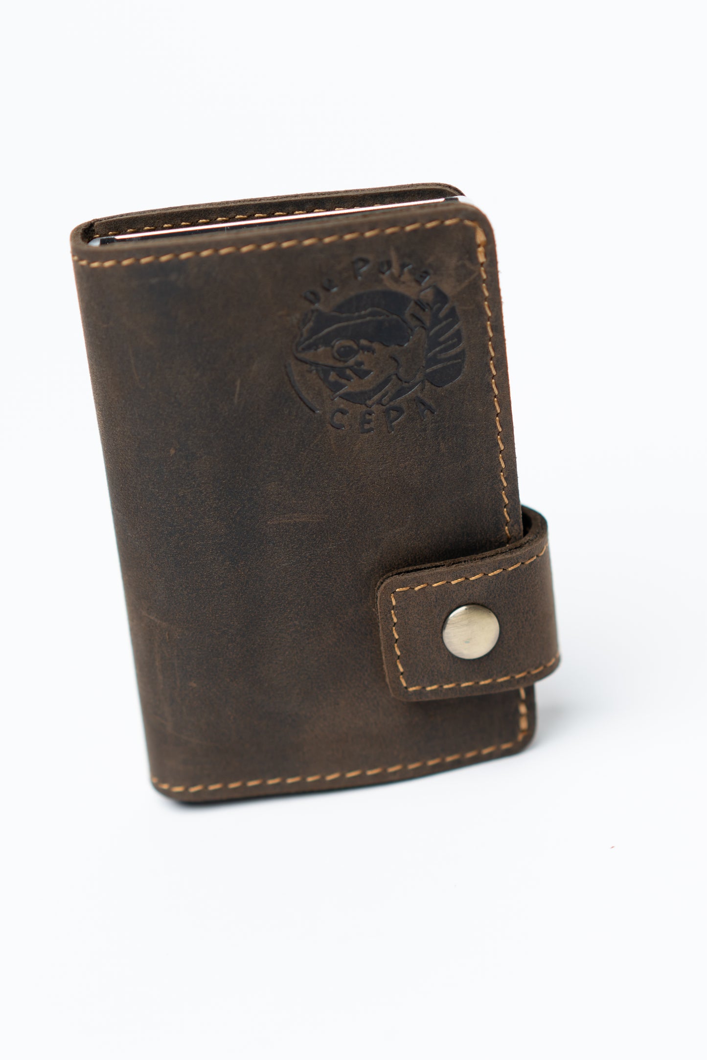 De Pura Cepa Leather & Aluminum RFID Wallet