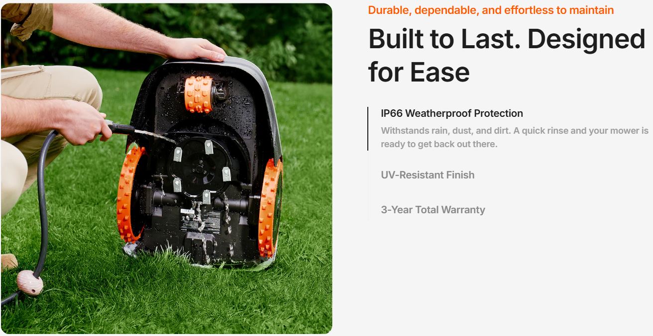 Cortadora robótica Navimow i210 AWD | 1000 m² aprox. (0.25 acres)