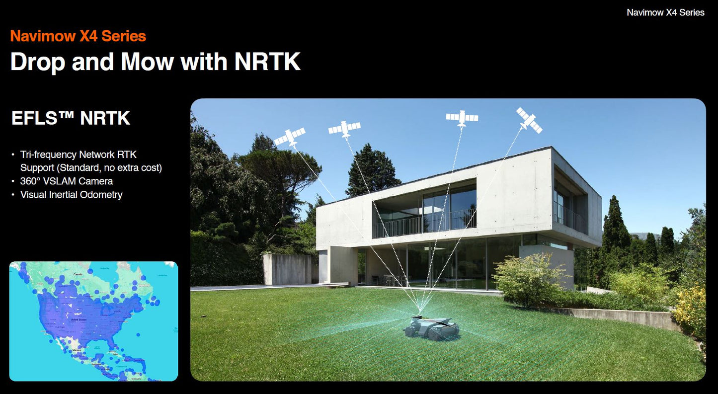 Cortadora robótica Navimow serie X450 de 1.5 acres